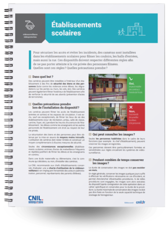 Quelles sont vos obligations en vidéoprotection pour les établissements scolaires ? Des caméras peuvent être installées à l’intérieur d’un établissement à des fins de sécurité des biens et des personnes (lutte contre les violences entre élèves, les dégradations sur les portes ou murs, les vols). Des caméras peuvent également filmer l’extérieur de l’établissement afin de renforcer la sécurité de ses abords (prévention d’actes de terrorisme). Quelles sont vos obligations ? Ces dispositifs doivent respecter différentes règles afin de ne pas porter atteinte à la vie privée des personnes filmées. Quelles sont ces règles? Quelles précautions prendre ? Lire la suite AVIDEON, la protection en action | Vidéoprotection, Alarme, Contrôle d'accès - Solutions expertes et sur mesure pour les professionnels et les entreprises > 01 60 78 00 22 | https://avideon.fr